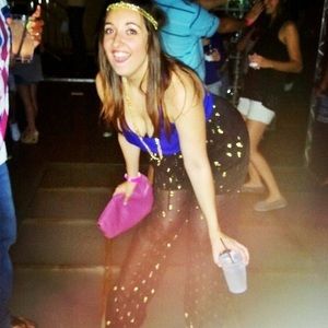 Evil Twin Silk Sheer Palazzo Pants